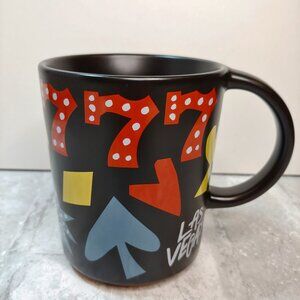 Starbucks Coffee Mug Triple 777 Las Vegas Nevada Casino Black 12 Oz